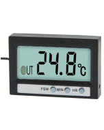Dual Way (Indoor and Outdoor) LCD Digital Thermometer with Clock Display Function, TM-2