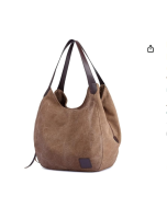 Bolsa, Yuwao Bolsa Feminina de Lona Bolsa de Ombro Multi-bolsos Vintage Bolsas Hobo