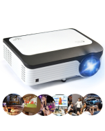 Wejoy L6 5 inch 200 ANSI Lumen 1920 x 1080P Android 6.0 HD Bluetooth 4.0 WiFi HD Smart Projector, Support AV / VGA / HDMI / 2 x USB / RJ45, 1G+8G