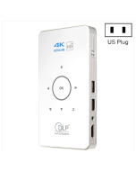 C6 1G+8G WHITE Android System Smart DLP HD Mini Projector Portable Home Phone Projector