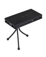 0.2-4M 40-120 inches 100 Lumens Portable Handheld Micro Projector HD Home Theater with IR Remote Controller & Power Adapter & Holder, Support WiFi, Bluetooth 4.0