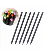 Box of 6 DIY HB Black Wood Pencils Diamond Series Standard Pencils Drawing Supplies