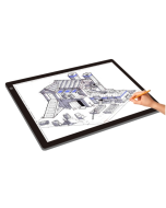 A2 Size 23W 12V LED Three Level of Brightness Dimmable Acrylic Copy Boards for Anime Sketch Drawing Sketchpad, with Power Adapter