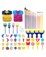 54 In 1 Painting Tool Brush Painting Clothes Sponge Brush Set For Children