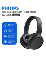Philips Headphones Wireless Bluetooth 5.0 Bass Plus Touch 40mm Driver 29H Play Time Hd Call Mic Wireless Wired Switching TAH5205