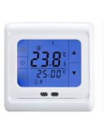 LYK-109 Temperature Regulator Touch Screen Heating Thermostat for Warm Floor/Electric Heating System Temperature Controller (Blue)