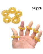 20 PCS Finger Massage Ring Body Massager Relax Hand Massage