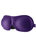 3D Adjustable Silicone Anti-slip Sleeping Eye Mask Cubic Memory Cotton Shade Eye Mask (Purple)