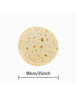 1pc Tortilla Blanket Pepperoni Pizza Blanket Realistic Donut Blanket Food Throw Blanket, Personalized Gift Blanket, Soft And Comfortable Facecloth Round Blanket Cookies Blanket Novelty Realistic Cookies Throw Blanket