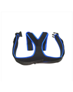 Anti-tipping elastic fastening strap for wheelchairs for the disabled (black)