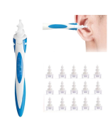 Smart Swab Plastic Ear Cleaner Earwax Removal Tool with 15 Replacement Parts