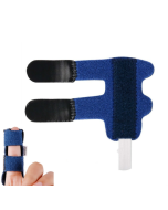 Aluminum plate finger correction sleeve fixation with finger fracture splint