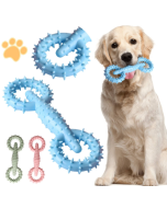 TPR Pet Pull Ring Teething Stick Toy Dog Chew Toy