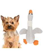 Long animal goose sound bite-resistant dog toy plush teething dog supplies