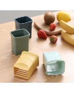 Cup shape slicer fruit platter slicer stainless steel strawberry banana kiwi splitter