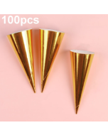 Sold in pcs of 100 Disposable Ice Cream Trays Cone Tip Trays