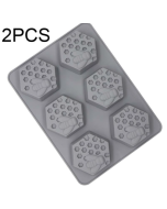 2 pieces for sale 6-connected honeycomb bee silicone handmade soap mold chocolate mooncake mold