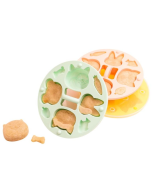 DIY silicone animal cake rice cake mold with lid, special baking tool for baby food pot