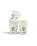 Miaojie 50-pack disposable paper cups 8 ounces thickened non-leakable water cups (daily version)