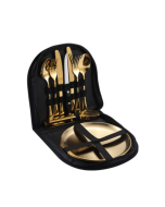 Stainless steel portable tableware set Western steak knife, fork and spoon set