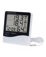 Indoor and outdoor electronic thermometer and hygrometer