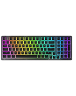 DARMOSHARK K7 98 Keys Wired Mechanical Gaming Keyboard Hot Swappable Gateron Switch RGB PBT Keycaps Type-C Gaming Keyboard - Yellow/Silver Switch