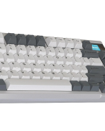 DARMOSHARK K8 81 Keys Mechanical Gaming Keyboard Three Mode Hot Swappable RGB BT5.0/2.4G/USB Wired Gaming Keyboard for Home Office Gaming - Silver Switch