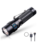 TrustFire MC3 Tactical LED Flashlight 2500 Lumens USB Magnetic Charging Torch Rechargeable Flashlights IP68 Waterproof EDC Flashlight Work Flashlight with Memory Strobe Mode