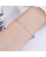 S925 Sterling Silver Star Studs Ladies' Bracelet SL0153