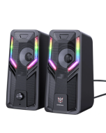 ONIKUMA G6 Computer Speaker 5W*2 Multimedia Speaker with 2.0 Channel HIFI Sound 360° Surround Sound RGB Light