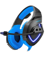 ONIKUMA K1-B Gaming Headphone Flexible Light Bass Stereo Over Ear Headset Headphone with Mic - Black + Blue
