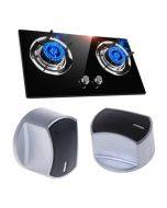 Gas Stove Knob Switch Metal Button Lighter Handle Gas Stove Accessories(8mm 45 Degrees)