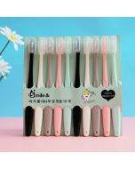 10-in-1 Household Macaron Bamboo Charcoal Adult Ice Cream Soft Bristle Toothbrush