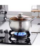 Si Gang 24CM Stainless Steel Drum-shaped Large-capacity Extra Thick Soup Pot