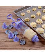 Cookie gun+8 spouts+10 flower chip set cookie mold milking oil baking tool