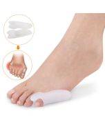 2 PCS single hole little toe and thumb separation corrector (white)