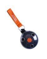 Portable Tote In Pouch Reusable Folding Carabiner Shopping Bag(Black)