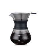 High Temperature Resistant Coffee Maker, Capacity:400ml, Style:With Strainer