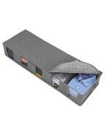 Non woven bed bottom storage box, foldable cotton quilt, clothes dustproof and moisture-proof storage bag, size: 97 x 33 x 15cm