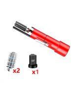 Electric Fish Scale Scraper Household Automatic Wireless Scraping Tool CN Plug Red Single Battery+Cutter Head