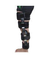 Adjustable knee joint fixation brace with adjustable length, knee injury fracture protection brace bracket