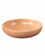 Round Fruit Plate Salad Bowl Thick Wood Dried Fruit Plate Fruit Sushi Plate, Specification: 30cm