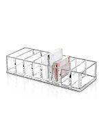 Acrylic lipstick holder powder storage box transparent eye shadow makeup holder makeup box (transparent)