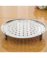 2 PCS Multifunctional Stainless Steel Three-leg Steamed Bun Steamed Rack