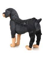 Pet leg and knee protectors for surgical injuries in dogs