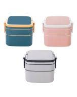 Double-Layer Portable Microwave Oven Can Heat Lunch Box With Lid