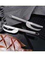 4 PCS Stainless Steel Scraper Fish Maw Knife Gill Planer, Specification: 430 Hot Treatment