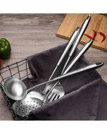 304 Stainless Steel Kitchen Equipment Thickened Hollow Handle Cooking Tool