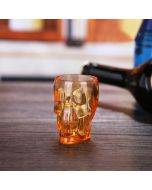 Skull Shape Transparent Acrylic Beer Cups(Amber)