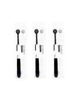 3 Boxes RAOYI Spiral Hair Couple Teeth Brush Small Round Head Adult Soft Hair Toothbrush(Black+White)
